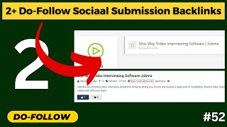 2 Do Follow Social Submission Backlinks  How to Create Social Bookmarking Backlinks backlinks [upl. by Rodl112]