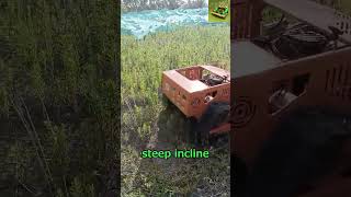 remotely controlled rubber track lawn mower robot made by Vigorun Tech remotecontrolmower remote [upl. by Firman]