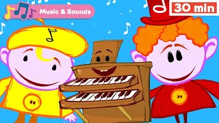 The Notekins  Learn Musical Instruments for Kids  Early Learning Videos with Music for Babies [upl. by Downes]