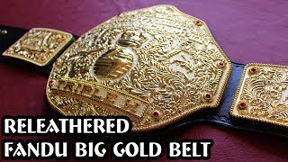 Fandu Big Gold Releathered 2004 WWE Style [upl. by Analim892]