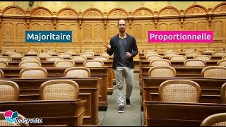 La différence entre le scrutin à la proportionnelle et à la majoritaire [upl. by Leotie399]