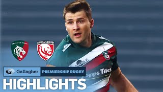 Leicester v Gloucester  Wigglesworth Impresses on Leicester Debut  Gallagher Premiership Rugby [upl. by Akcire]