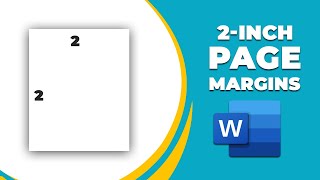 How to set 2 inch page margins in word [upl. by Erdnassac]