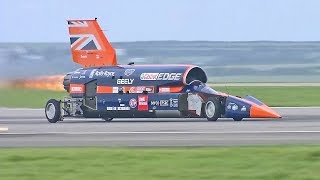 World FASTEST Rocket Car 1000MPH Bloodhound SSC First Public Slow Runs [upl. by Latsirhc843]