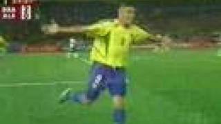 Brazil  Germany World Cup 2002 final second goal Ronaldo [upl. by Cherye]