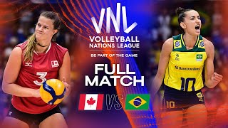 Gabi’s Fierce Fight 😤 Canada vs Brazil  Full Match  Womens VNL 2023 [upl. by Hamforrd242]