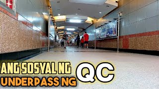 Quezon City Hall  Quezon Memorial Circle Underpass Modern Safe Malinis at SOSYAL  QC Update [upl. by Yllier]