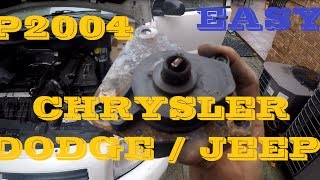 How to repair p2004 in DodgeChryslerJeep  almost for free in this case Dodge Caliber 24L [upl. by Ocsic989]