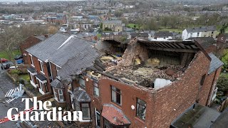 Roofs blown off houses as Storm Gerrit brings high winds and floods to UK [upl. by Shipman]