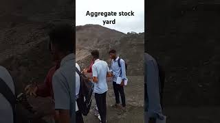 aggregate stock yard for PNC road project 😱pnc shortvideo viral projects internship music [upl. by Yeldud306]