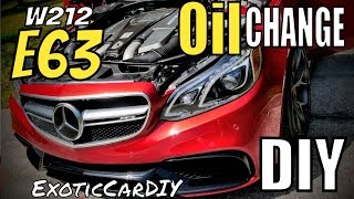 DIY w212 e63 Service A Oil change plus reset [upl. by Nylhsoj]