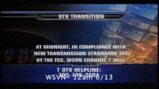 Analog Shutoff on WTVJ WFOR WLTV WSVN [upl. by Nylarac]