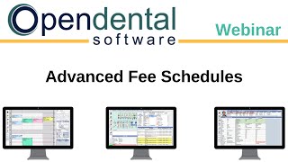 Open Dental Webinar Advanced Fee Schedules [upl. by Adnavoj451]