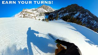 Backcountry skiing near Emerald Bay above Lake Tahoe in the Desolation Wilderness 3924 [upl. by Josephson]