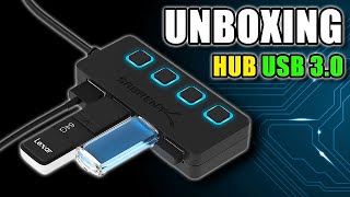 SDOPPIATORE porte USB 30  Unboxing e Recensione HUB Sabrent HBUM43 [upl. by Nich]