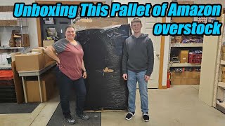 Unboxing a Pallet of Amazon overstock that I paid 7000 for the whole load [upl. by Krys]