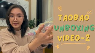 Taobao unboxing video 2  Таобаогаас авсан юмаа задлая аа 2 [upl. by Annayek90]