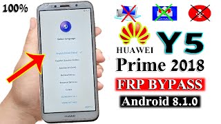 Huawei Y5 Prime 2018 Frp Bypass Dralx2 Android 81  New Trick 2023 Y5 Prime Google Account Bypass [upl. by Hpesojnhoj]