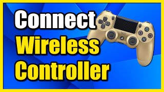 How to WIRELESSLY Use a PS4 Controller on PC [upl. by Lokim]