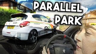 Driving Lesson Teaching Parallel Parking  UK practical driving test [upl. by Erine]