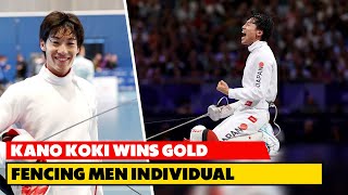 Japans Kano Koki Wins Gold  Fencing Mens Individual Epee  Olympic 2024 [upl. by Enetsirk435]