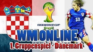 FIFA 14  WM Online 2014 PS3 KROATIEN  1Spiel Dänemark  WM2014 [upl. by Hatty828]