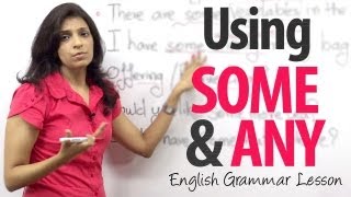 Using Some amp Any  Basic English Grammar Lesson [upl. by Nyrol]