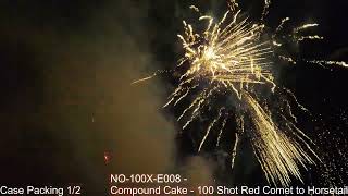 NO100XE008  Compound Cake  100 Shot Red Comet to Horsetail [upl. by Cheslie]