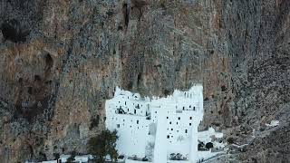 Amorgos Monastery Chozoviotissa Μοναστήρι Παναγίας Χοζοβιώτισσας  Αμοργός [upl. by Aligna]