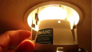 How to Replace recessed lighting w cover in bathroom [upl. by Aisenat]