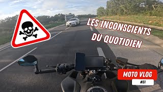 UN TRAJET QUOTIDIEN DOUTEUX ET UNE VOITURE QUI AURAIT PU ME FAUCHER EN CFMOTO 800NK [upl. by Yelyk429]