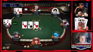 Playing Poker Tournament 20k freeroll trying to buildup bankroll riskfree [upl. by Helen]