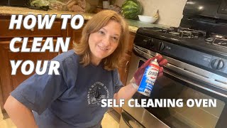 How to Clean your Self Cleaning oven using Easy Off Fume Free [upl. by Dickman]