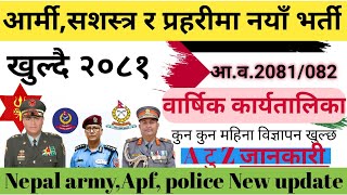 Nepal armyNepal policeNew vacancy 2081082  New vacancy update 20812082 [upl. by Anemolif94]