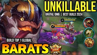 BARATS BEST BUILD 2024  BUILD TOP 1 GLOBAL BARATS GAMEPLAY  MOBILE LEGENDS✓ [upl. by Nujra]