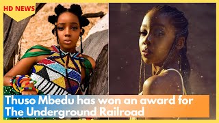 Thuso Mbedu has won an award for The Underground Railroad [upl. by Solange]