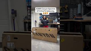 Unboxing my new Canyon Spectral CF 8 🍊🧡 [upl. by Aspia412]