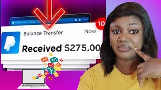 I TRIED MAKING 276 RECEIVING EMAIL  it worked Make Money Online [upl. by Ahcmis387]