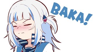 Tsundere Gura 【Hololive Animation】 [upl. by Aderf610]