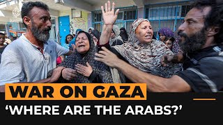 Why Palestinians in Gaza ask ‘Where are the Arabs’  Al Jazeera Newsfeed [upl. by Aicenert502]