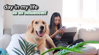 A DAY IN MY LIFE AS A FULL TIME INFLUENCER [upl. by Gilberte]