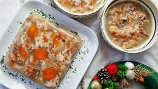 Piftie de porc  Racituri de porc cu usturoi  reteta traditionala fara gelatina [upl. by Reffotsirhc961]