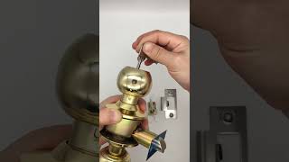 Keyed Door Knob Lock Bedroom Interior And Exterior Bathroom Door Konb [upl. by Galer976]