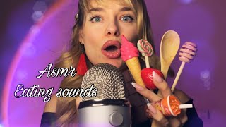 ASMR  Eating sounds  Fake Food  Mouth sounds [upl. by Nomi369]