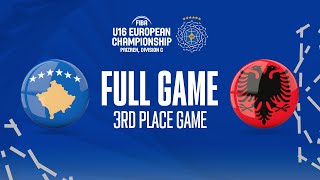 3RD PLACE Kosovo v Albania  Full Basketball Game  FIBA U16 European Championship 2022  Div C [upl. by Ykciv]