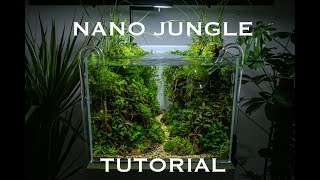 Aquascaping tutorial  AMAZING Hightech NANO JUNGLE tank [upl. by Hendrik]