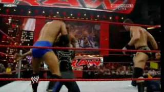 BATISTA RETURNS TO MONDAY NIGHT RAW 2009 [upl. by Ydniw210]