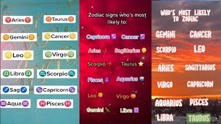 Whos most likely to Zodiac signRand editionTiktok [upl. by Adanama]