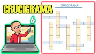 Como hacer un crucigrama en Word de forma fácil para tus clases virtuales o en linea [upl. by Anavi31]