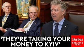 BREAKING NEWS Rand Paul Absolutely Unleashes On McConnell Schumer In Tirade Against Ukraine Aid [upl. by Ecirtemed]